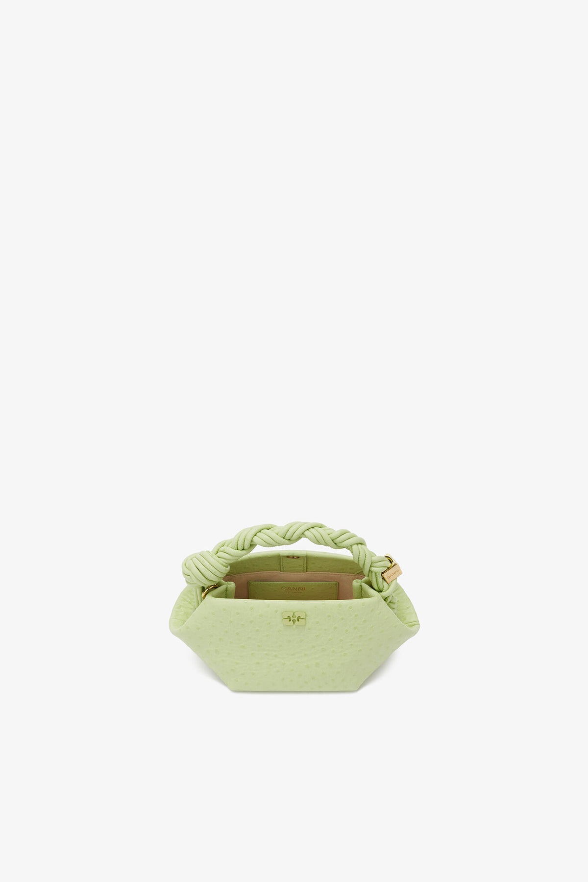 Lily Green Mini Bou Bag in Green Ostrich - GANNI