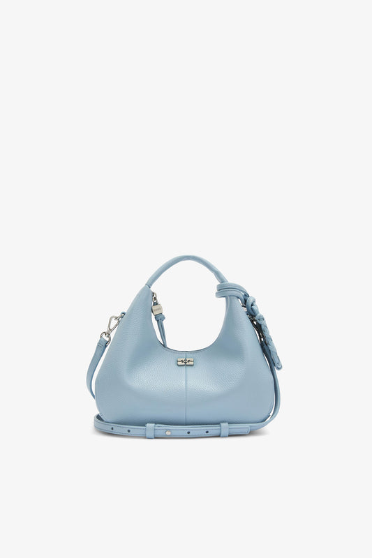 Celestial Blue Mini Hobo Bag in Blue - GANNI