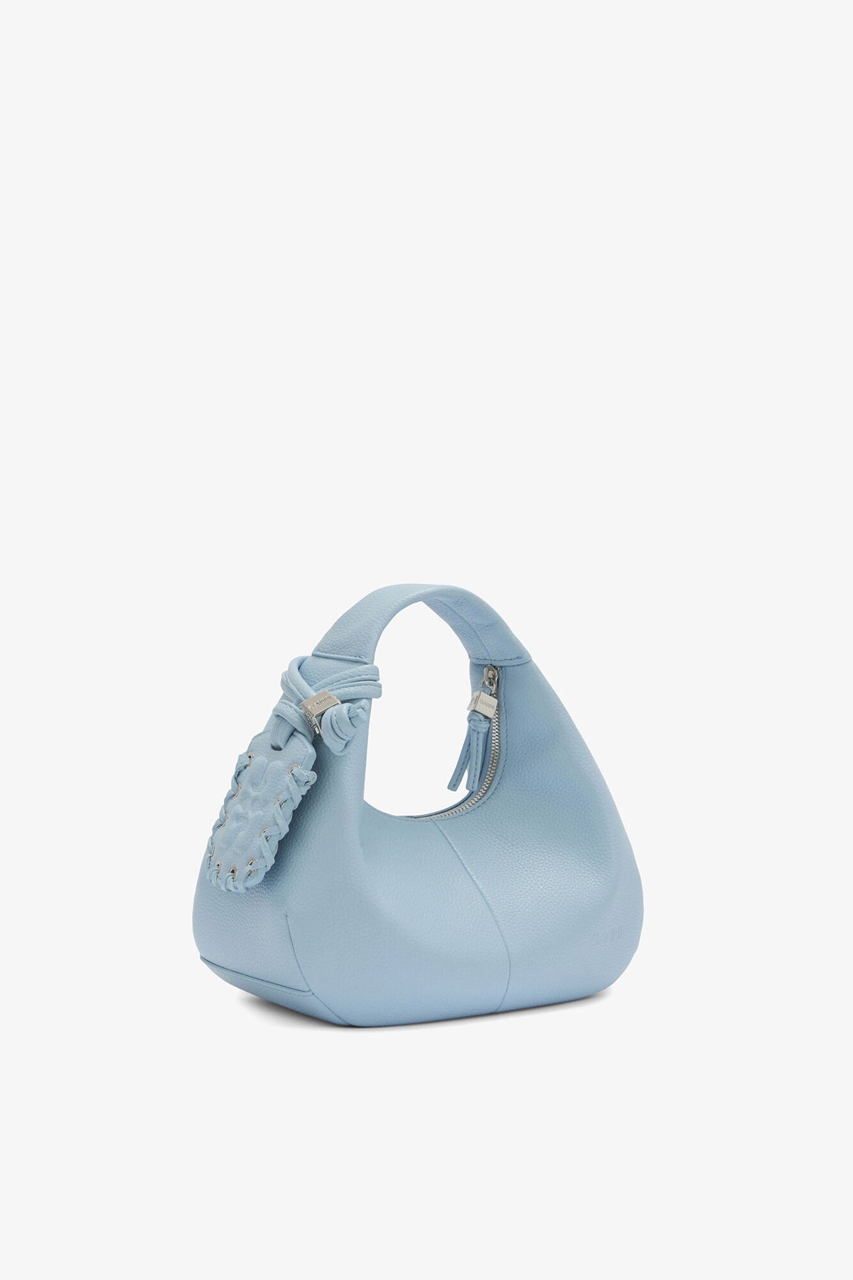 Celestial Blue Mini Hobo Bag in Blue - GANNI
