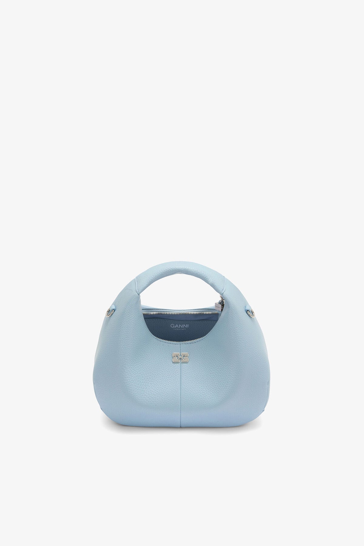 Celestial Blue Mini Hobo Bag in Blue - GANNI