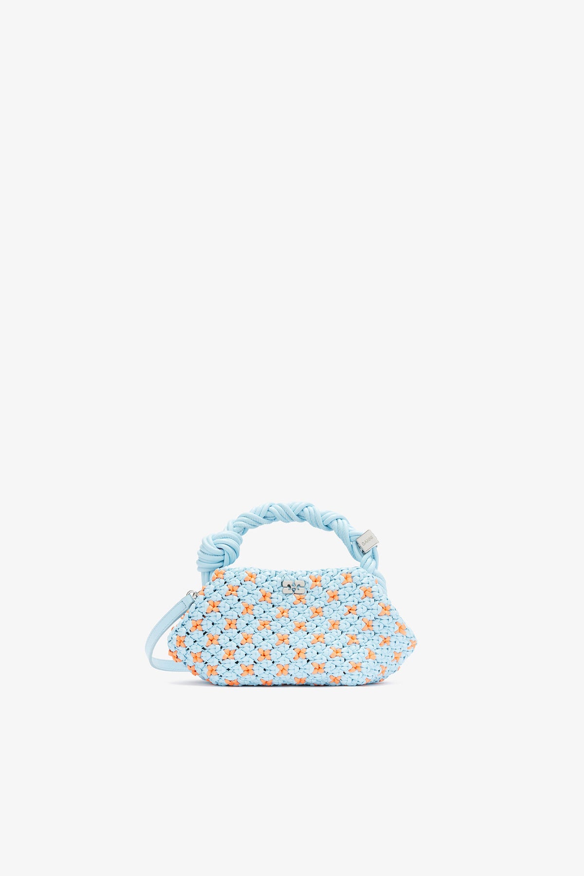 Summer Song Mini Bou Bag in Braided Blue - GANNI