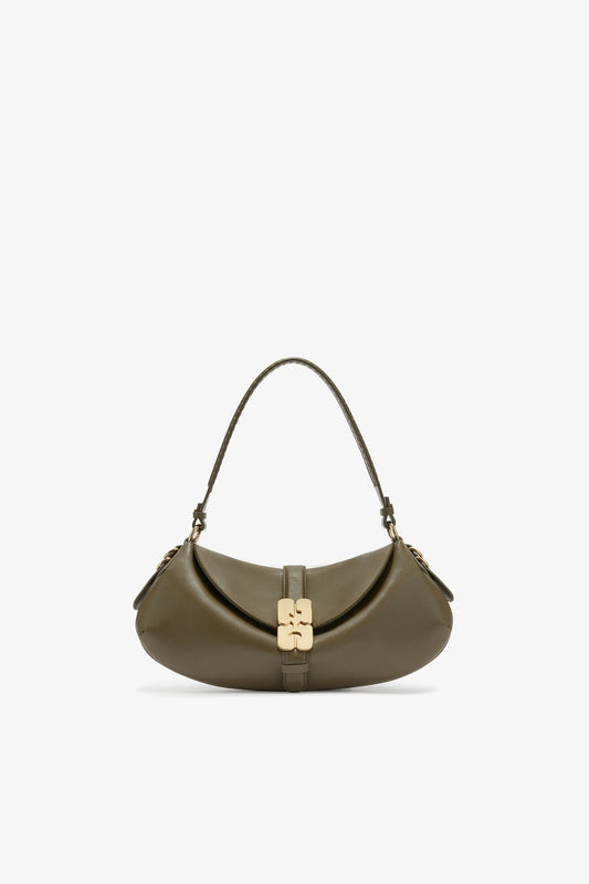 Military Olive B-Kat Bag in Green - GANNI