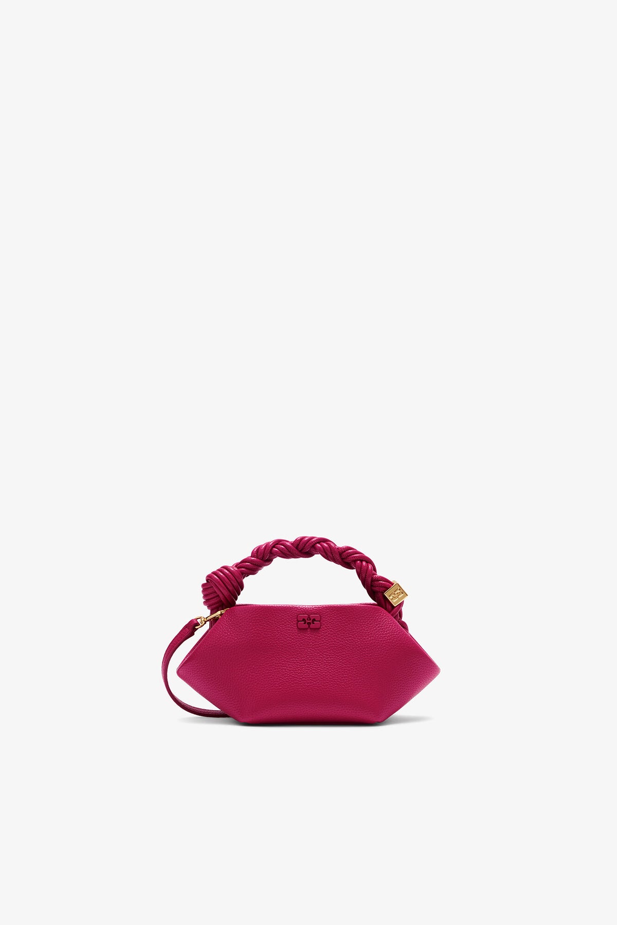Persian Red Mini Bou Bag in Grained Red - GANNI