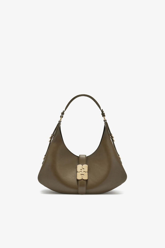 Military Olive Small Kat Bag in Green - GANNI
