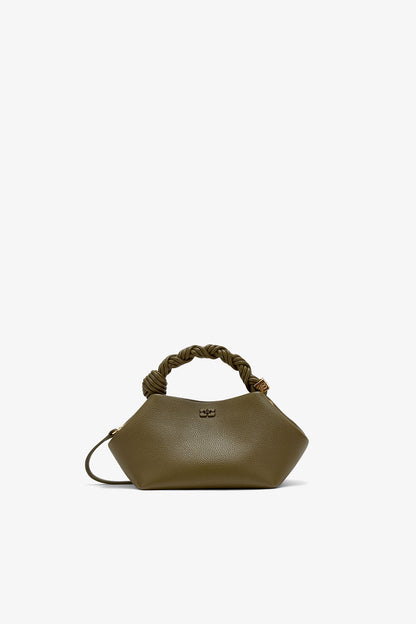 Military Olive Small Bou Bag in Green - GANNI