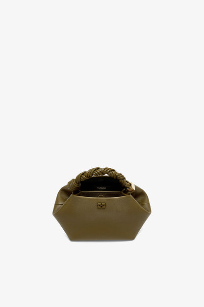 Military Olive Small Bou Bag in Green - GANNI