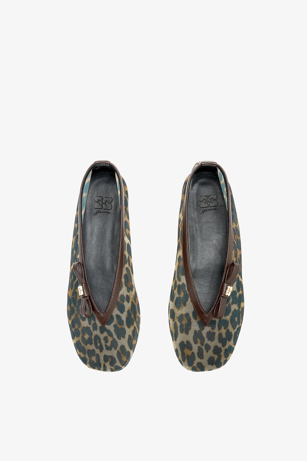 Jenny Ballerina in Leopard Mesh - GANNI