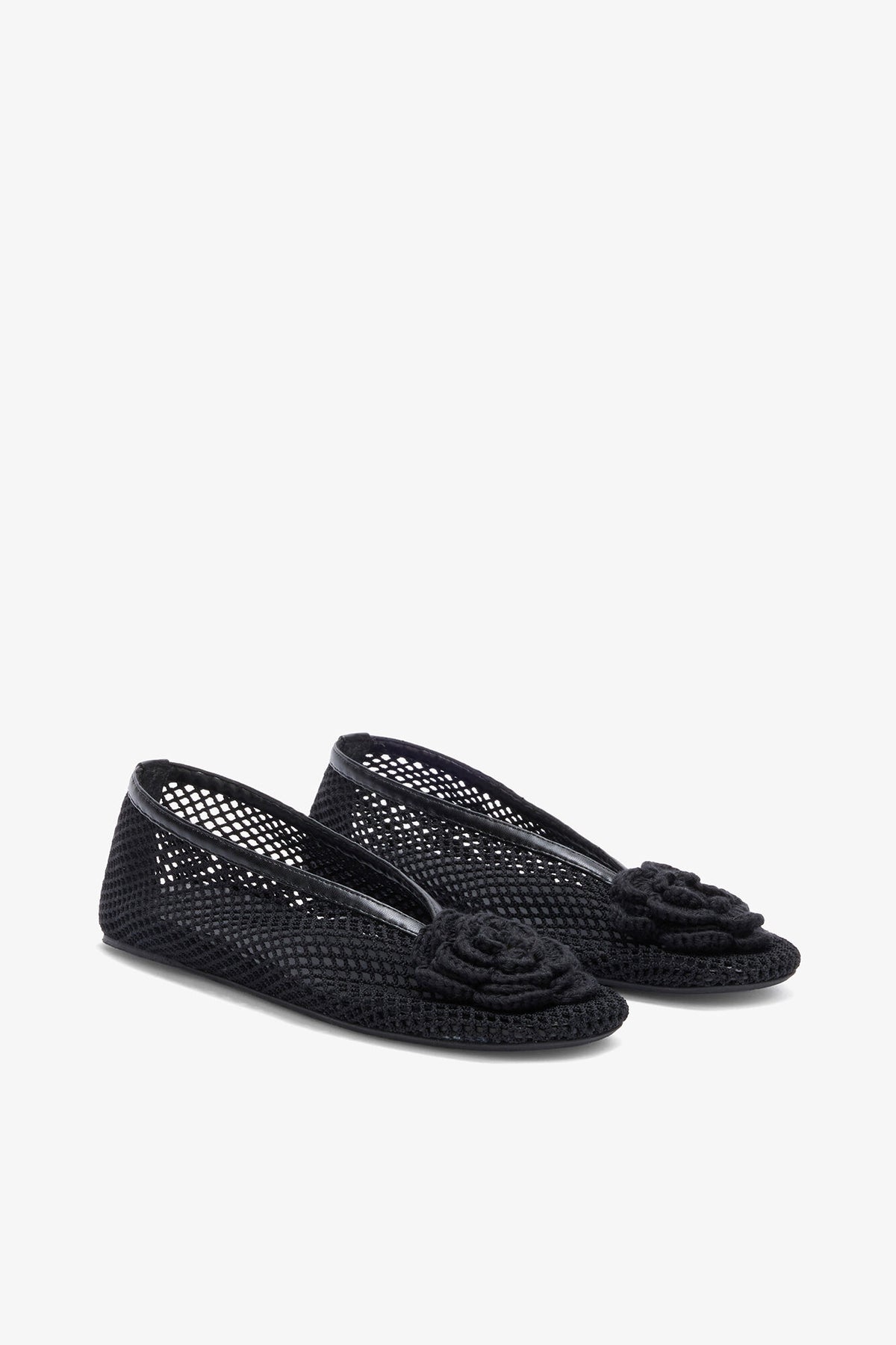 Jenny Ballerina in Black Mesh - GANNI