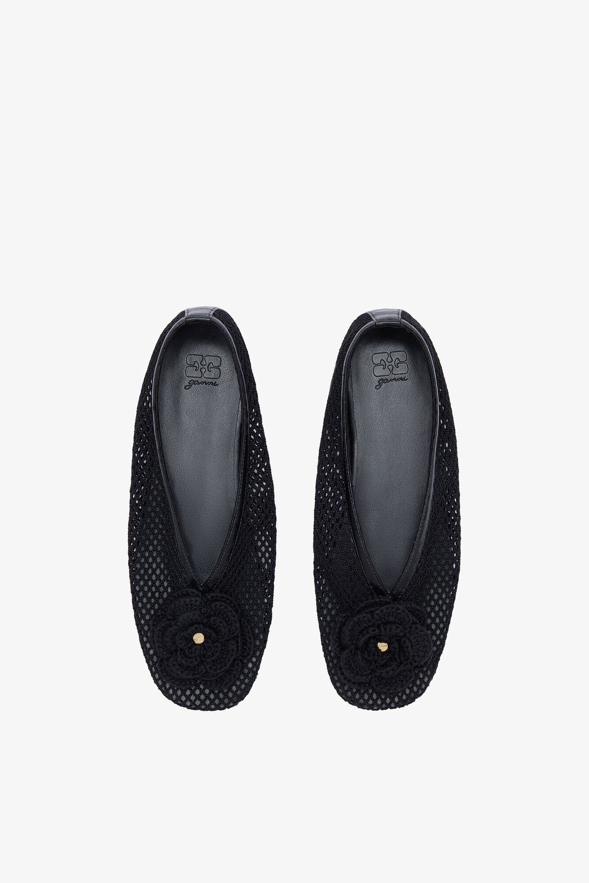 Jenny Ballerina in Black Mesh - GANNI