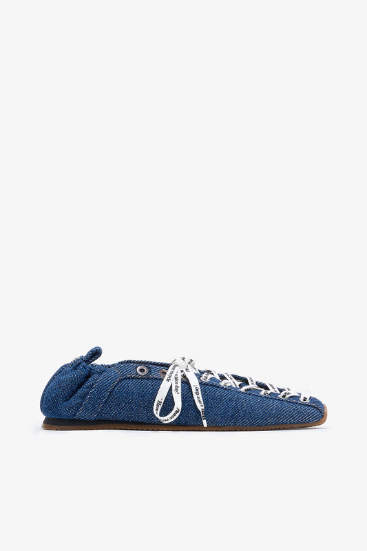 Sporty Ballerina in Denim - GANNI