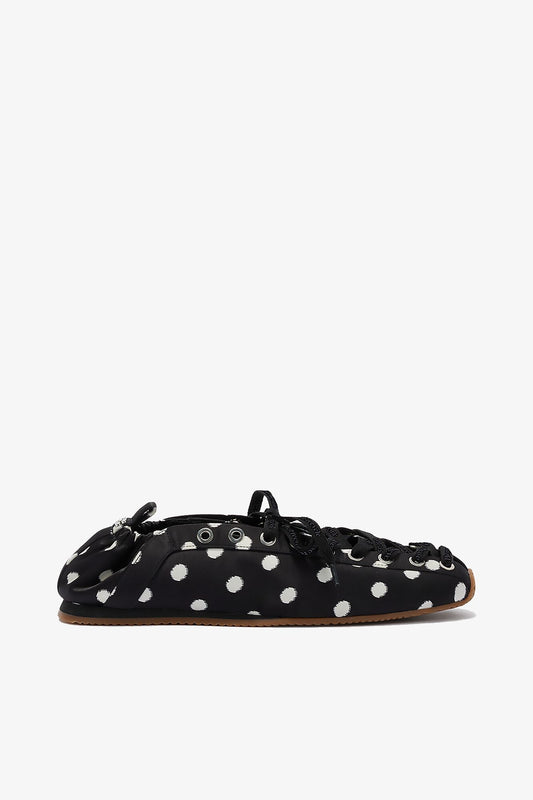 Sporty Ballerina in Black Dots - GANNI