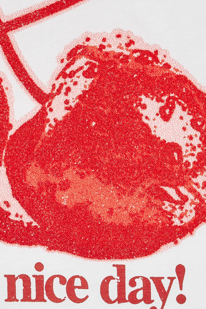 T-shirt with Cherry - GANNI