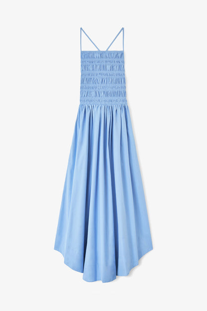 Dress in Blue Poplin - GANNI