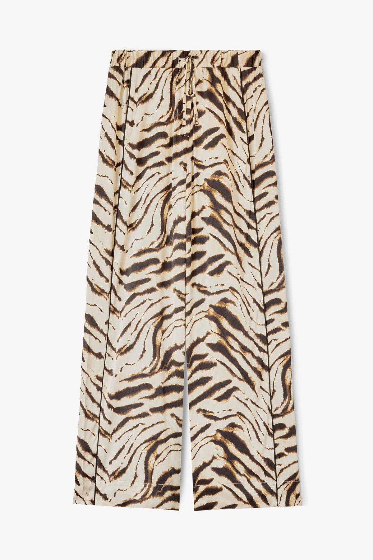 Pants in Zebra Satin - GANNI
