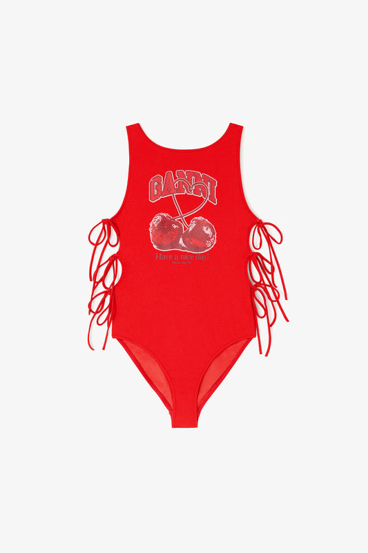 Swimsuit with Cherry - GANNI