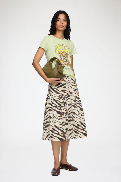 Skirt in Printed Denim - GANNI
