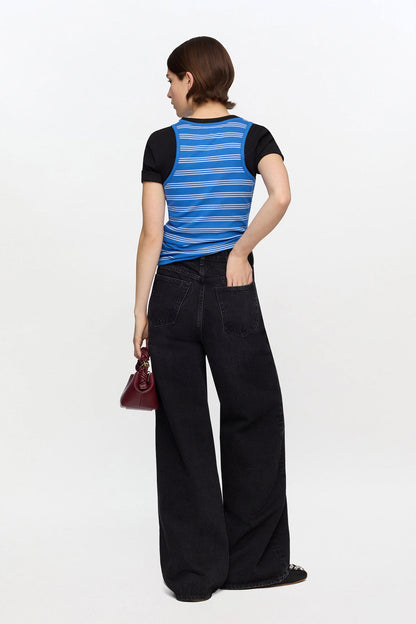 Tank Top with Stripes - GANNI
