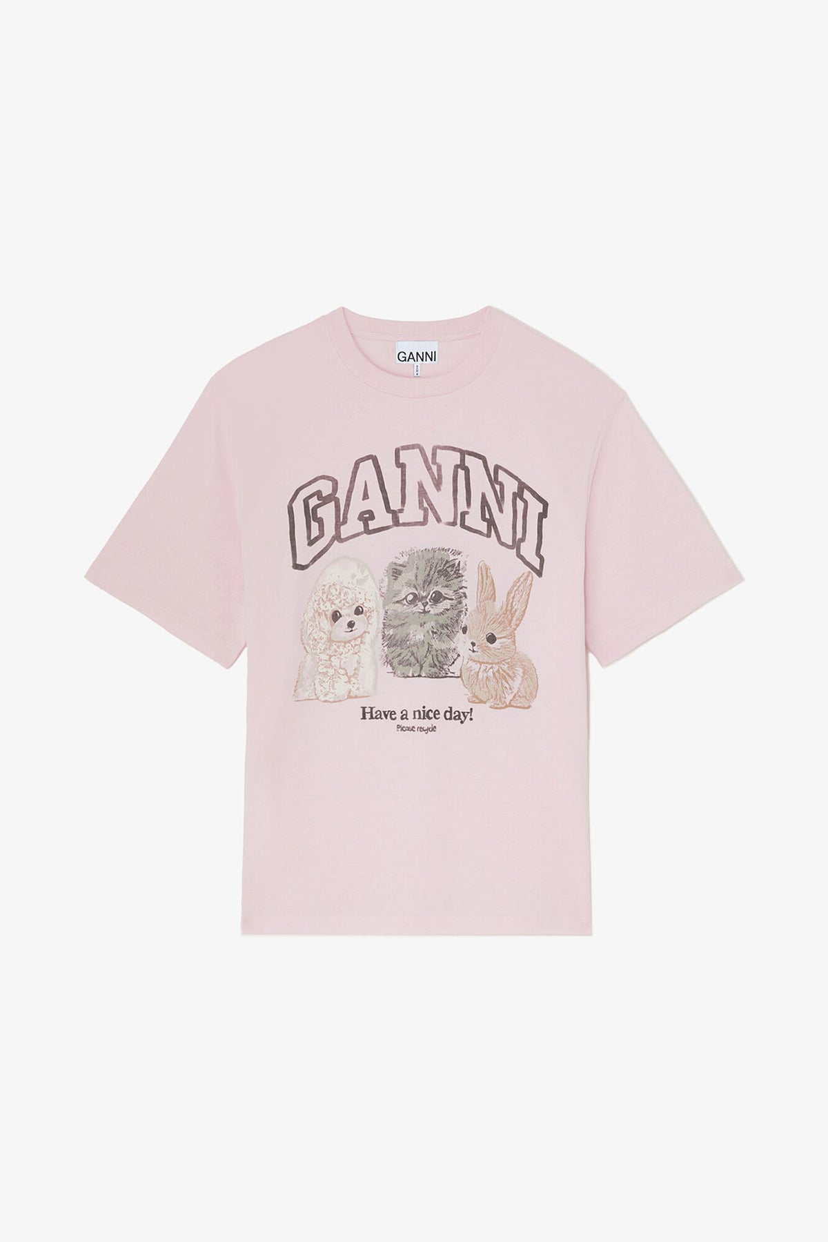 T-shirt with Animals - GANNI