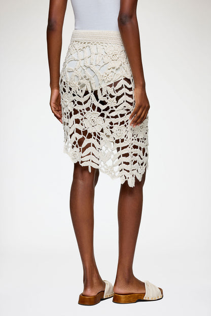 Skirt in Cotton Crochet - GANNI