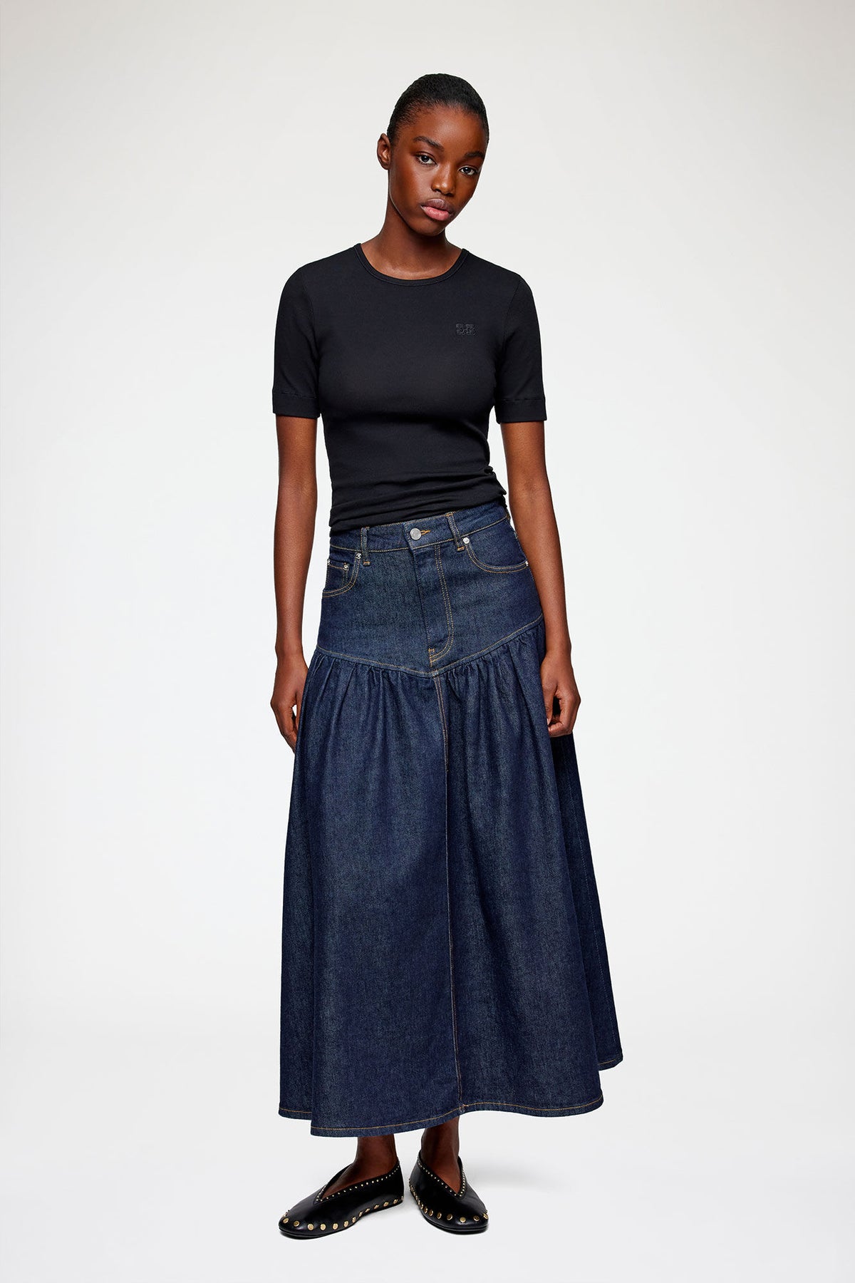 Skirt in Stretch Denim - GANNI