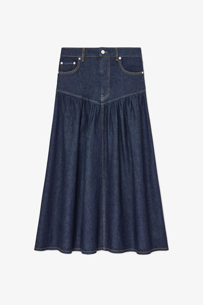 Skirt in Stretch Denim - GANNI