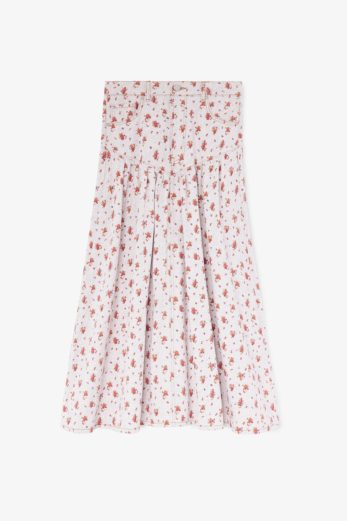 Skirt in Printed Denim - GANNI