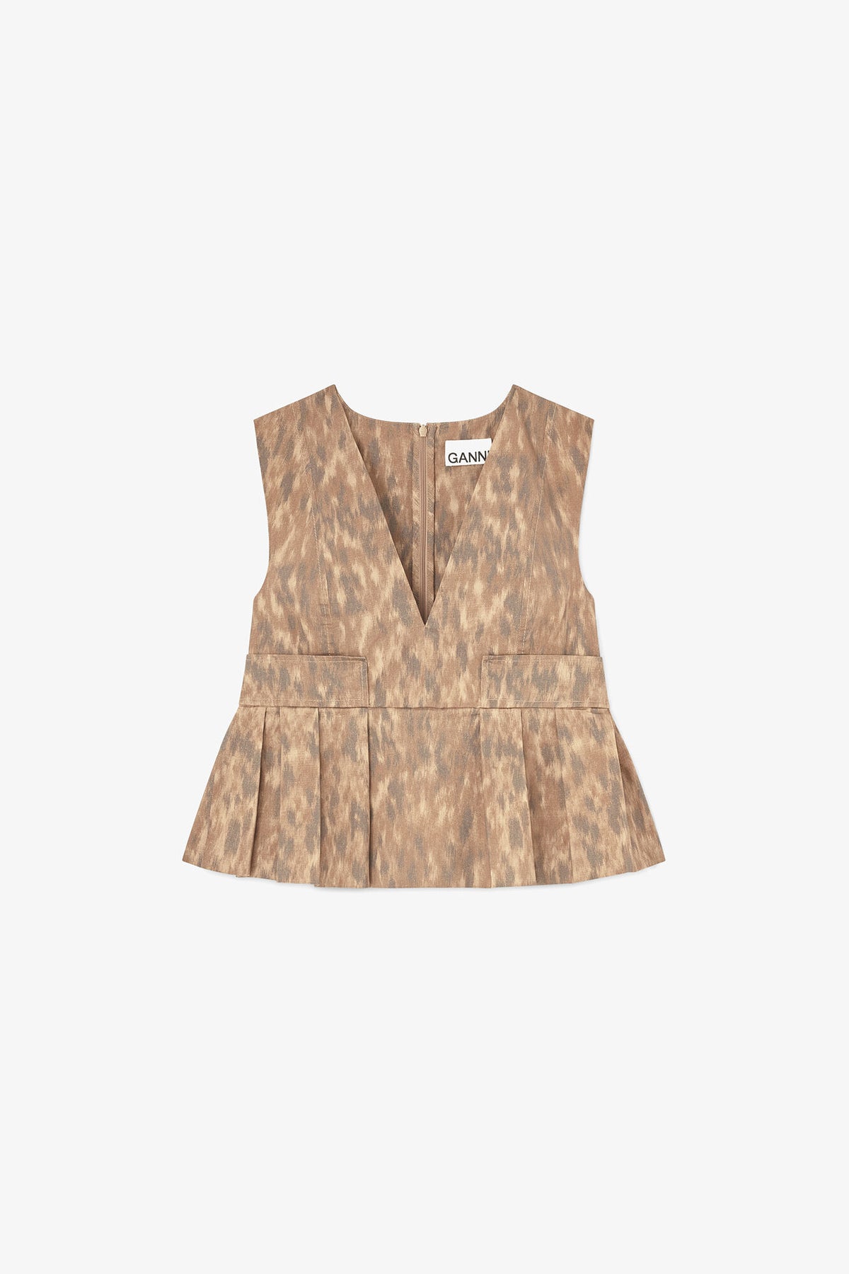 Top in Printed Cotton - GANNI