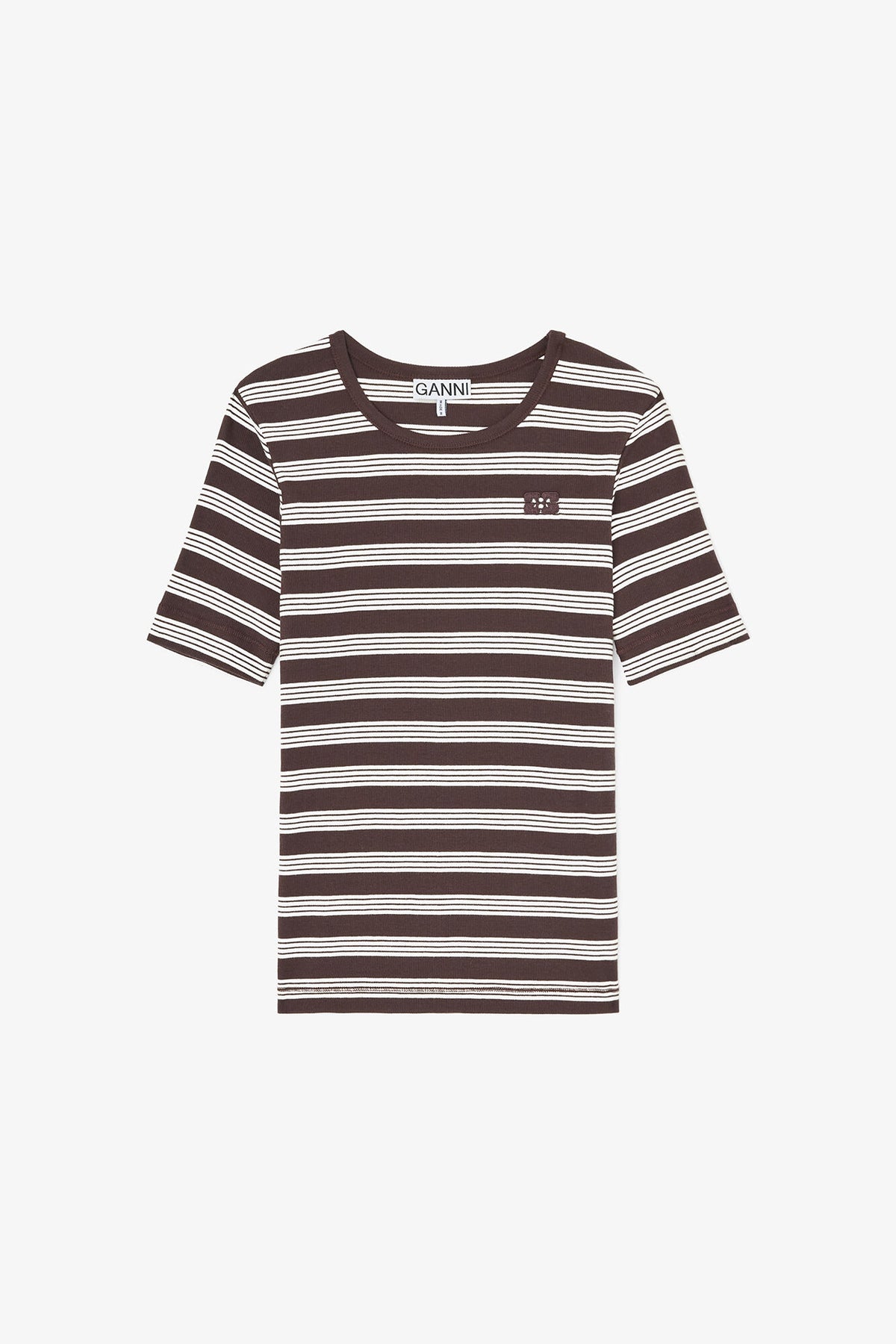 T-shirt in Stripe - GANNI
