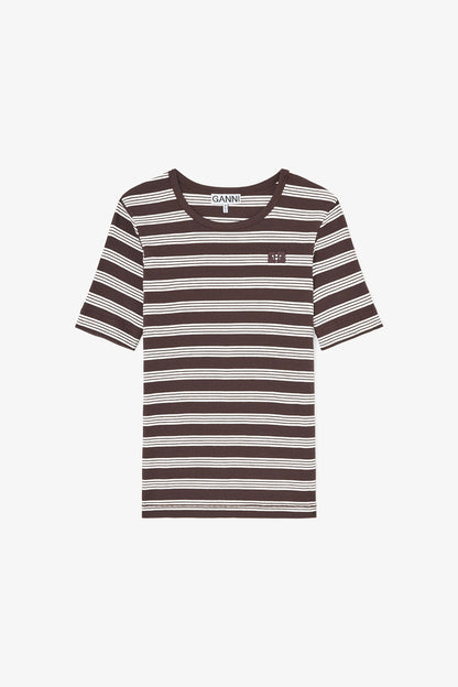 T-shirt in Stripe - GANNI