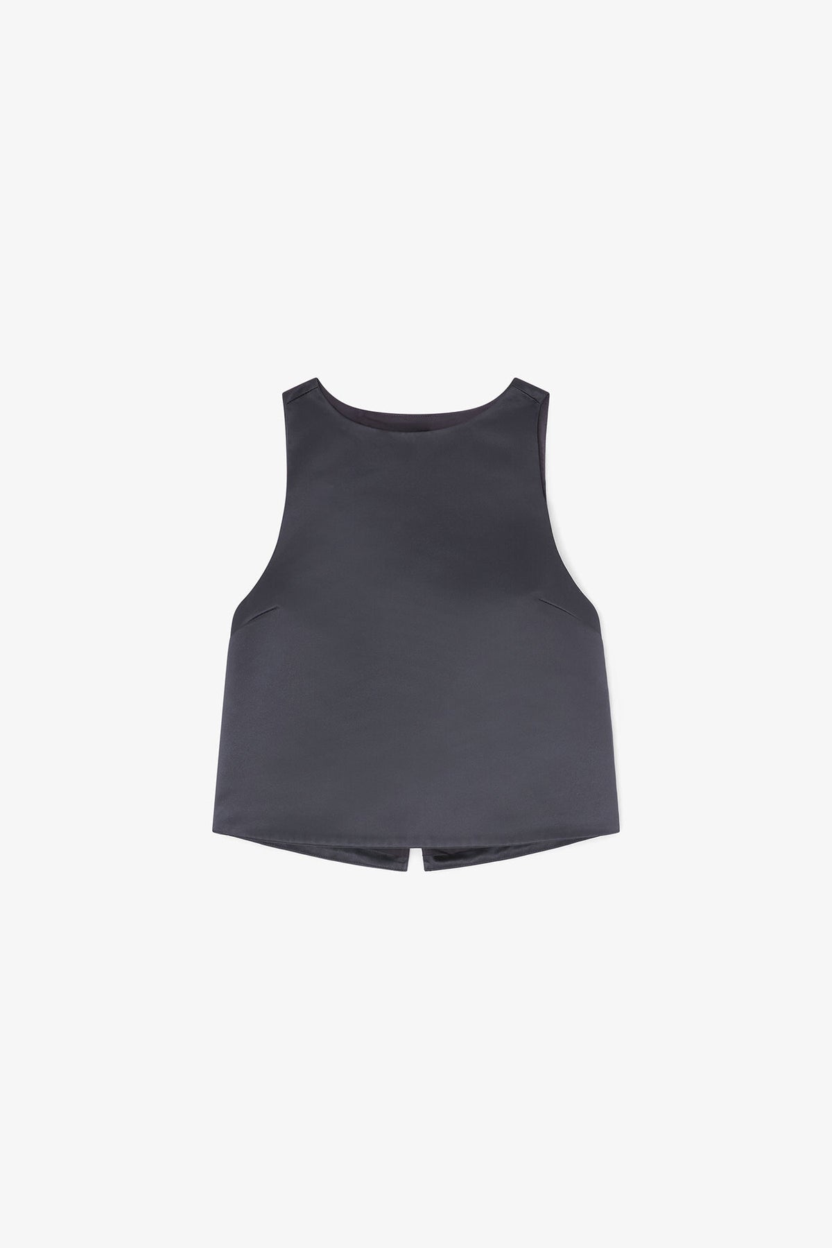 Top in Black Satin - GANNI