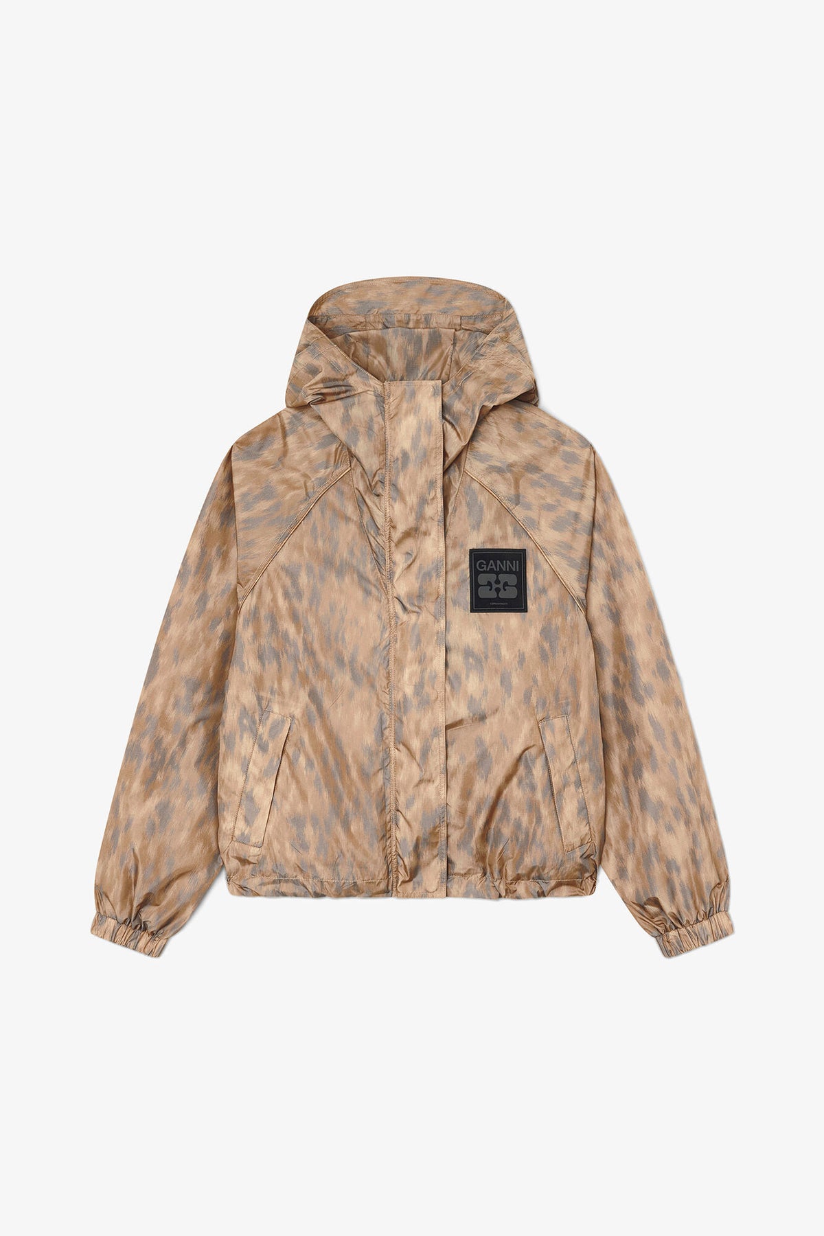 Flyweight Jacket in Printed Nylon - GANNI