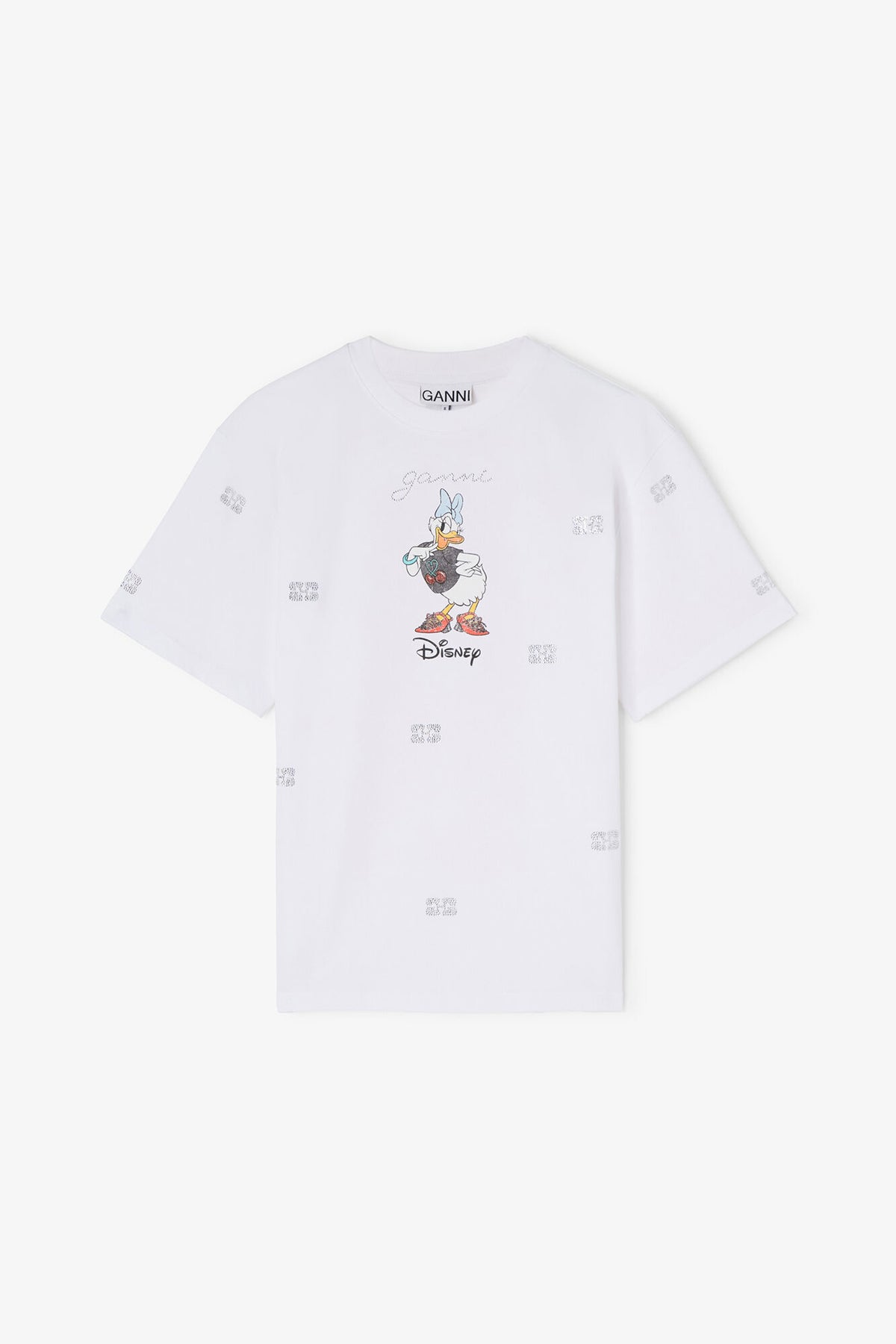 Daisy Duck White Printed T-shirt - GANNI