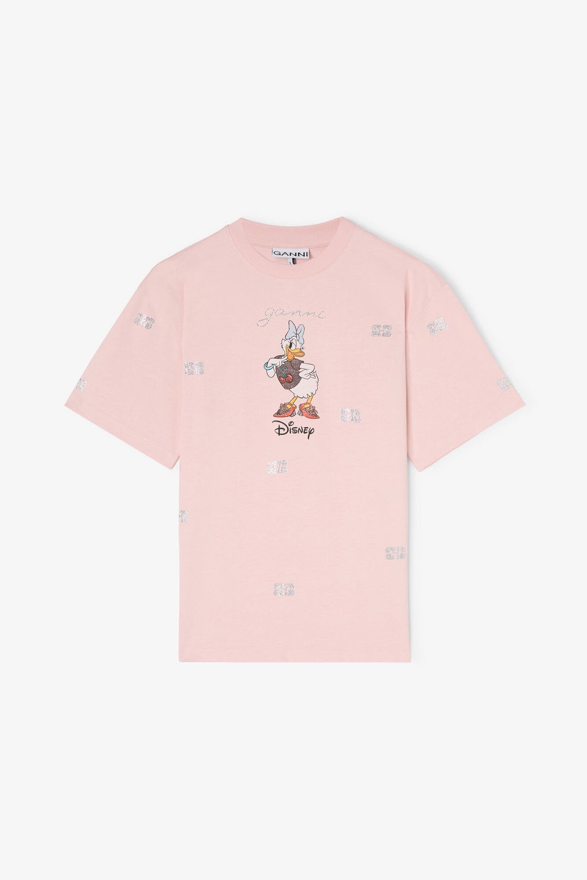 Daisy Duck Pink Printed T-shirt - GANNI