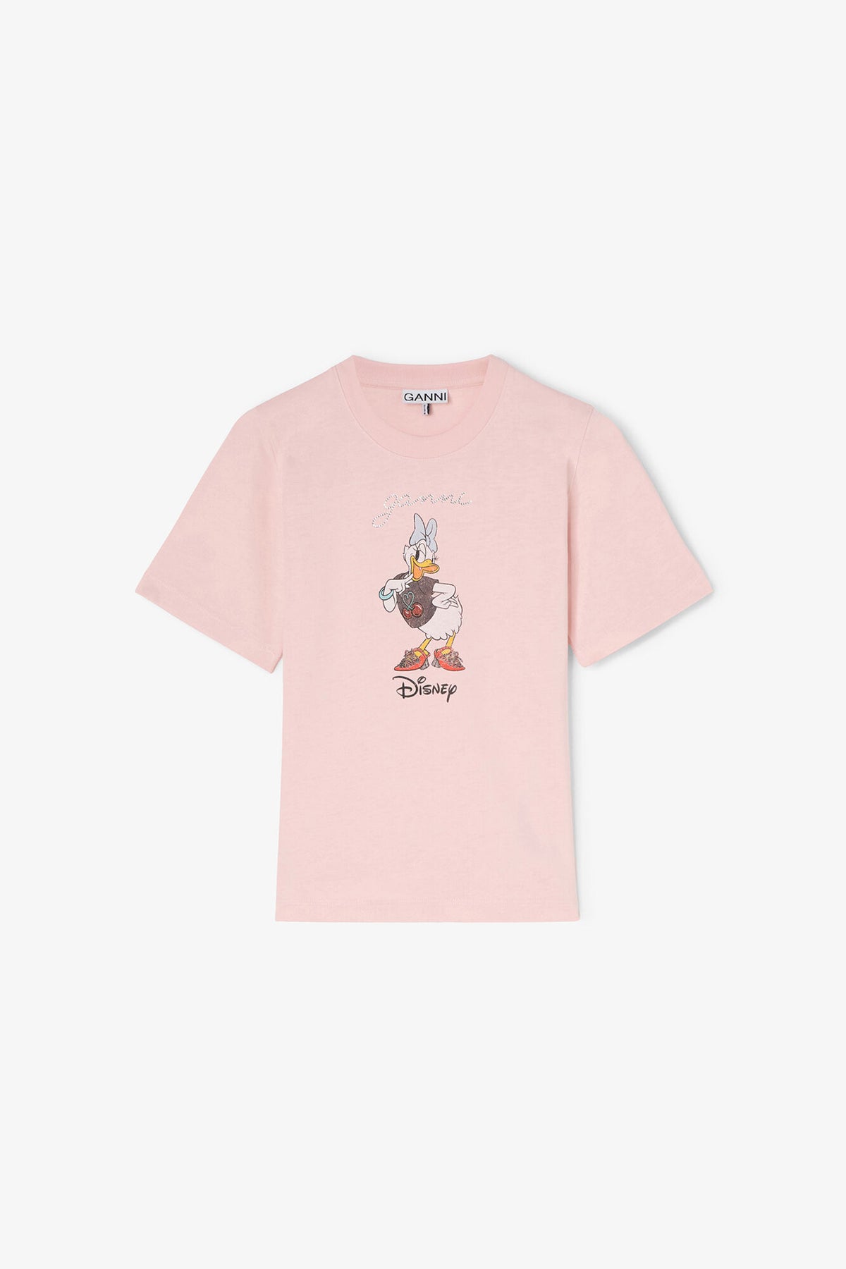 Daisy Duck Pink Printed Baby Fit T-shirt - GANNI