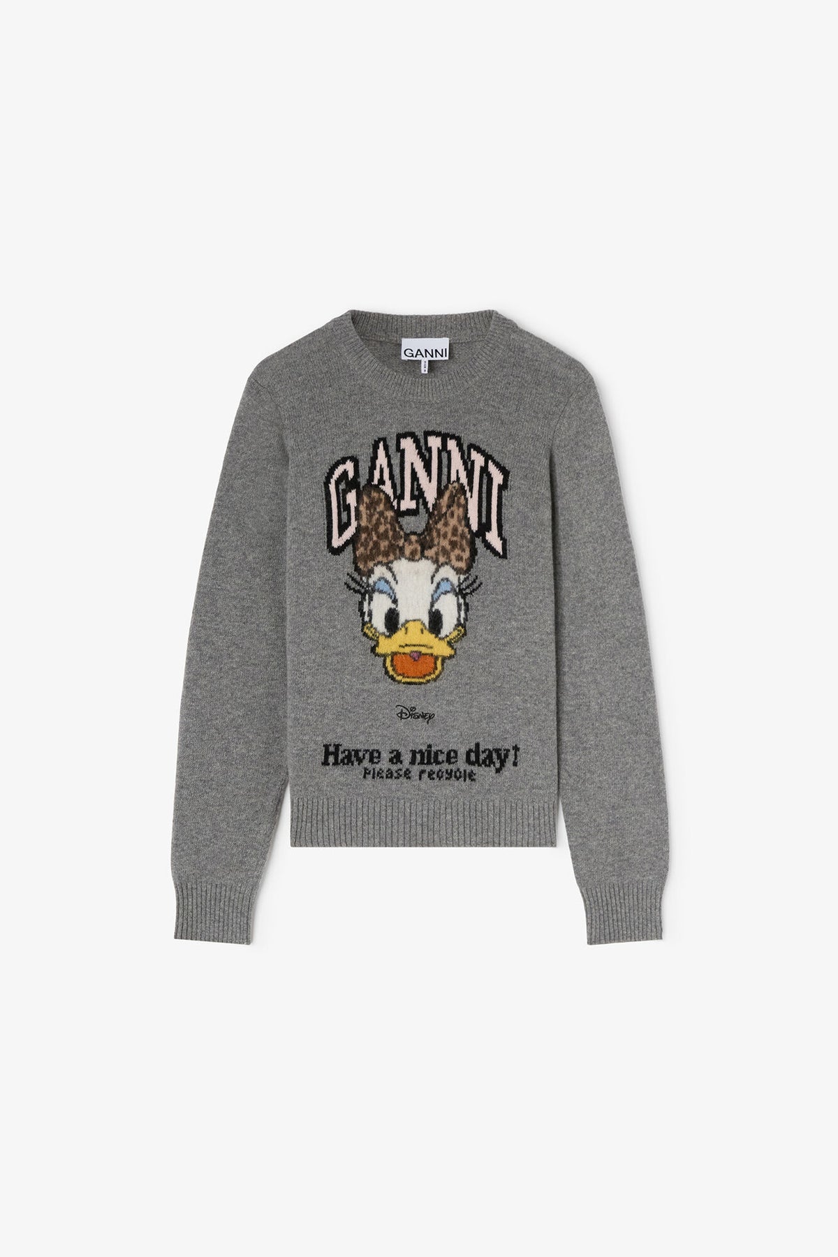 GANNI x Disney Daisy Duck Graphic Wool Sweater - GANNI