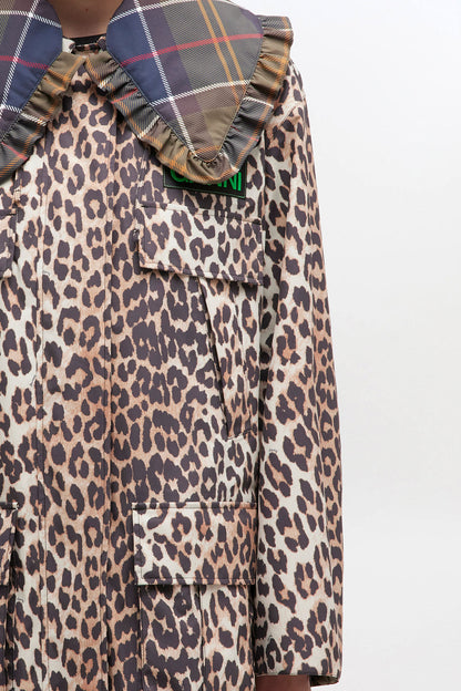 Long Coat in Leopard - GANNI
