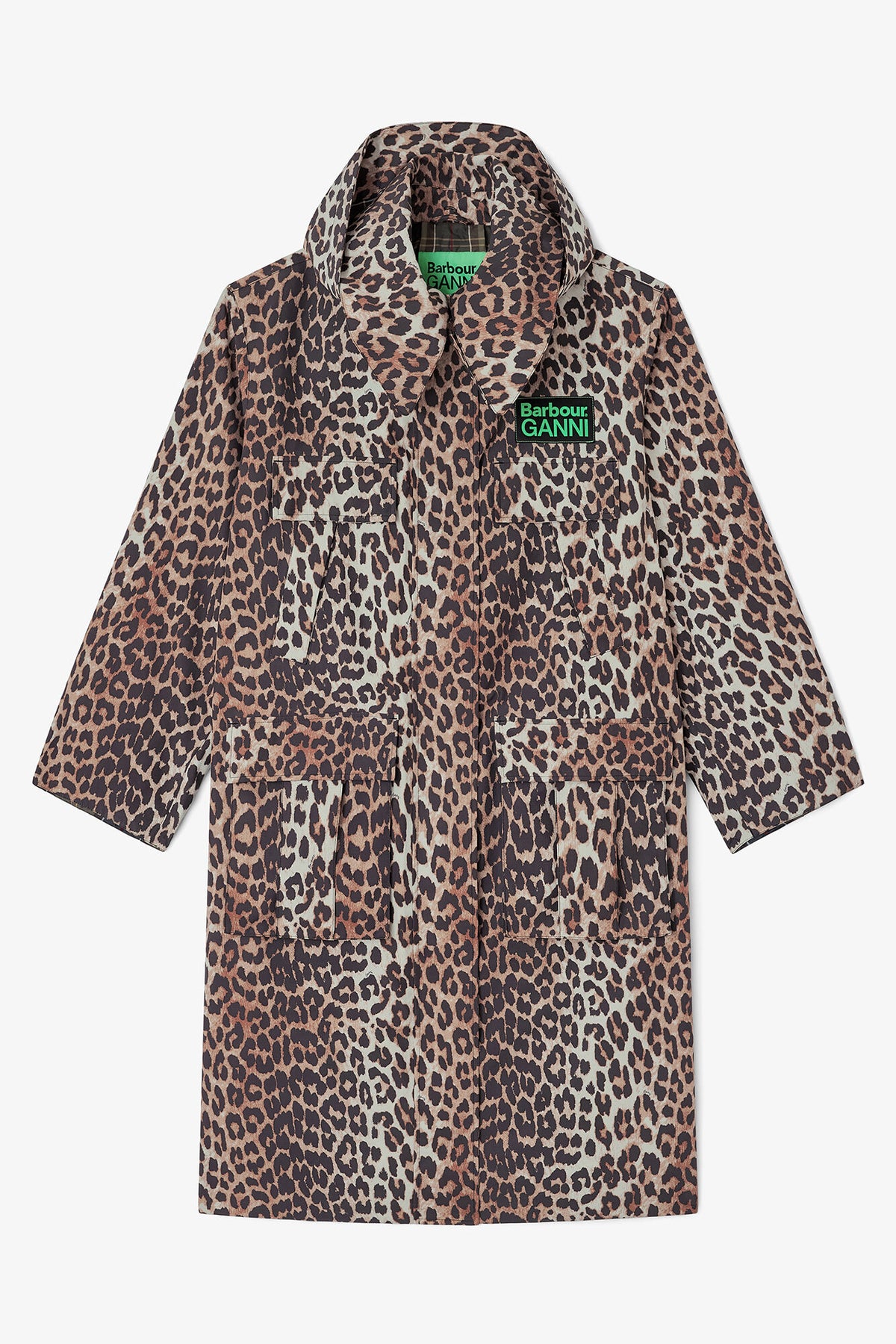 Long Coat in Leopard - GANNI