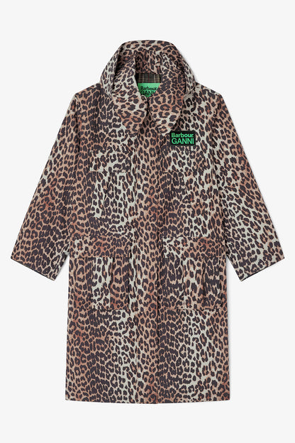 Long Coat in Leopard - GANNI