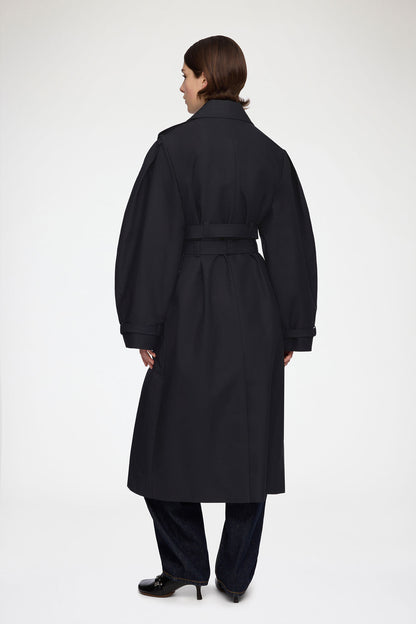 Trench Coat in Double Cotton - GANNI