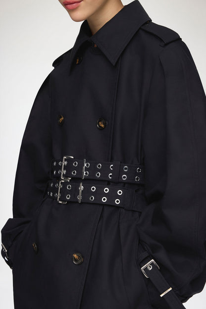 Trench Coat in Double Cotton - GANNI