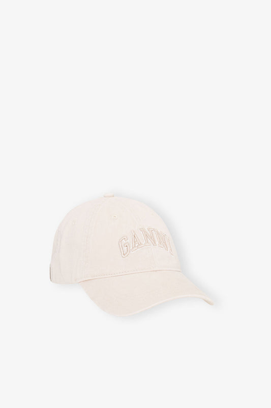 Egret Ivory Canvas Cap - GANNI