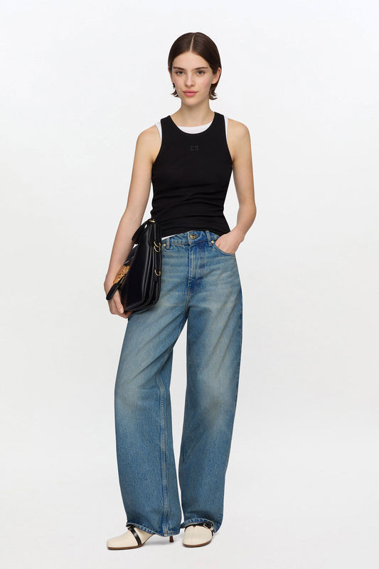 Izey Jeans in Tint Rigid Denim - GANNI