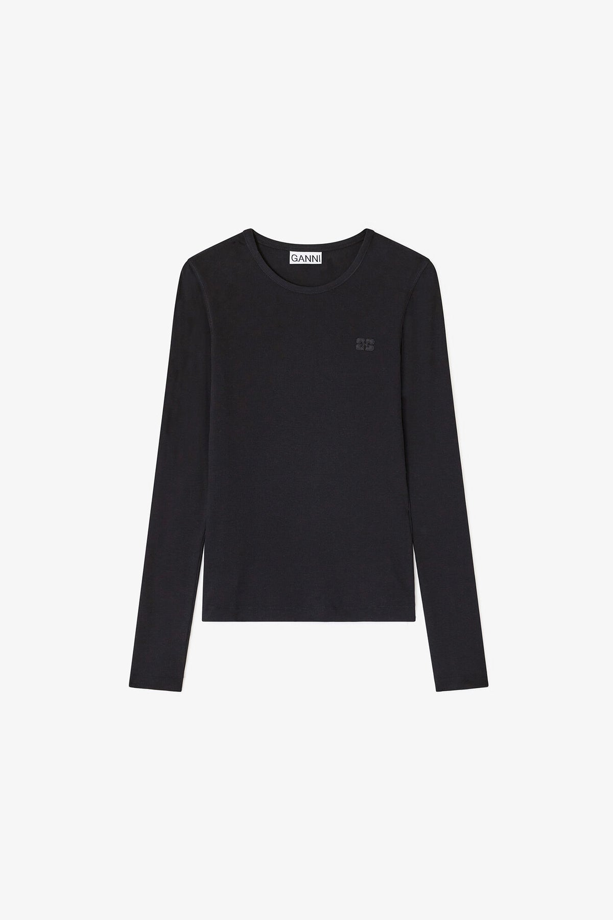 Black Rib Long-sleeve - GANNI