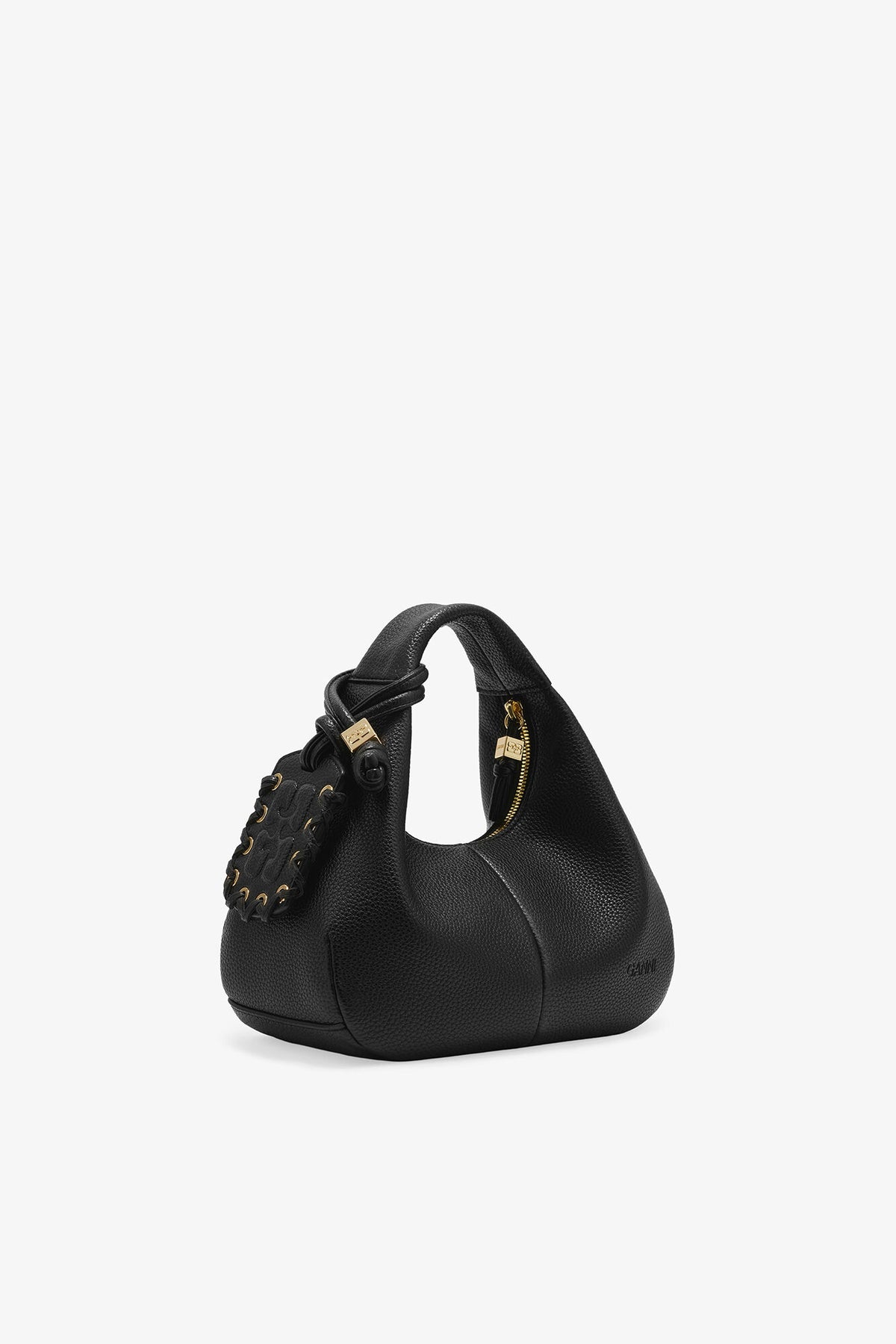 Black Black Mini Hobo Bag - GANNI