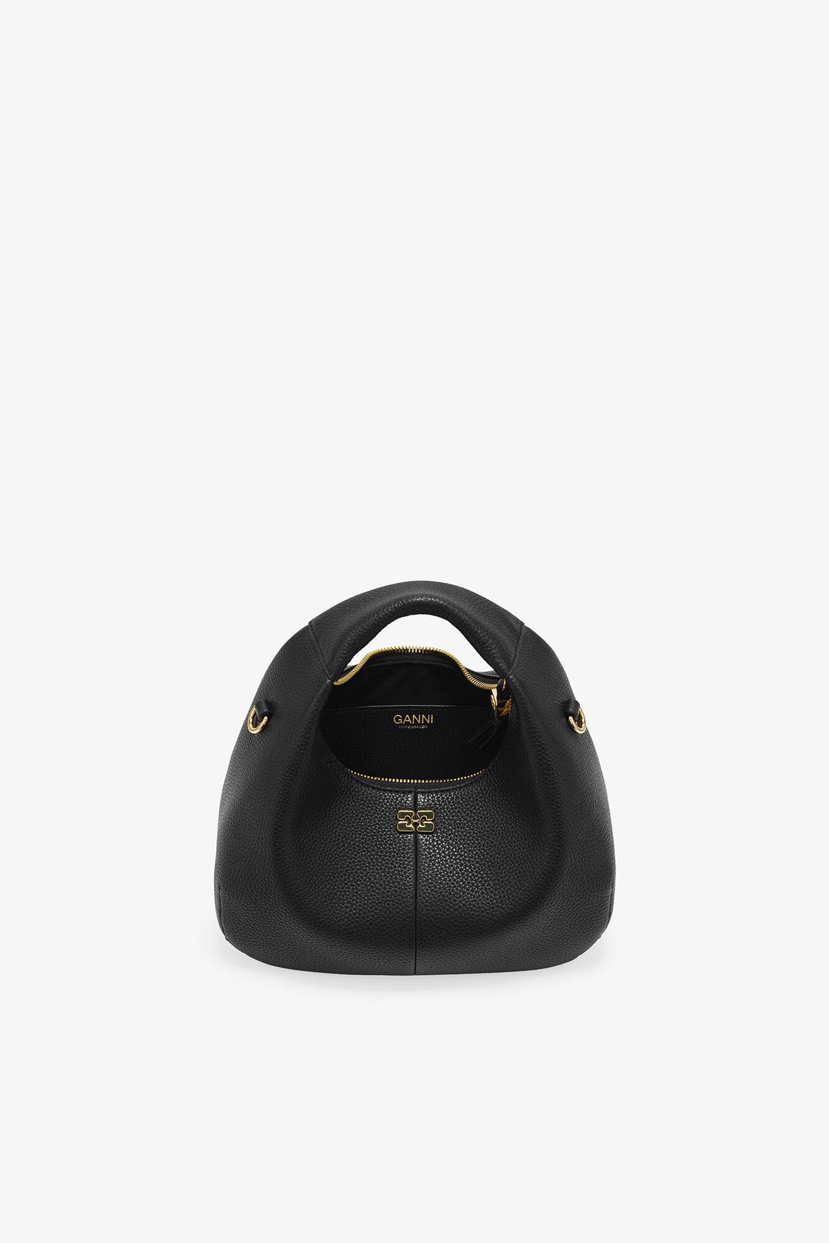 Black Black Mini Hobo Bag - GANNI