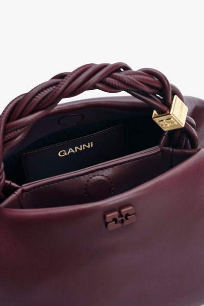 Burgundy Burgundy Small Bou Bag - GANNI
