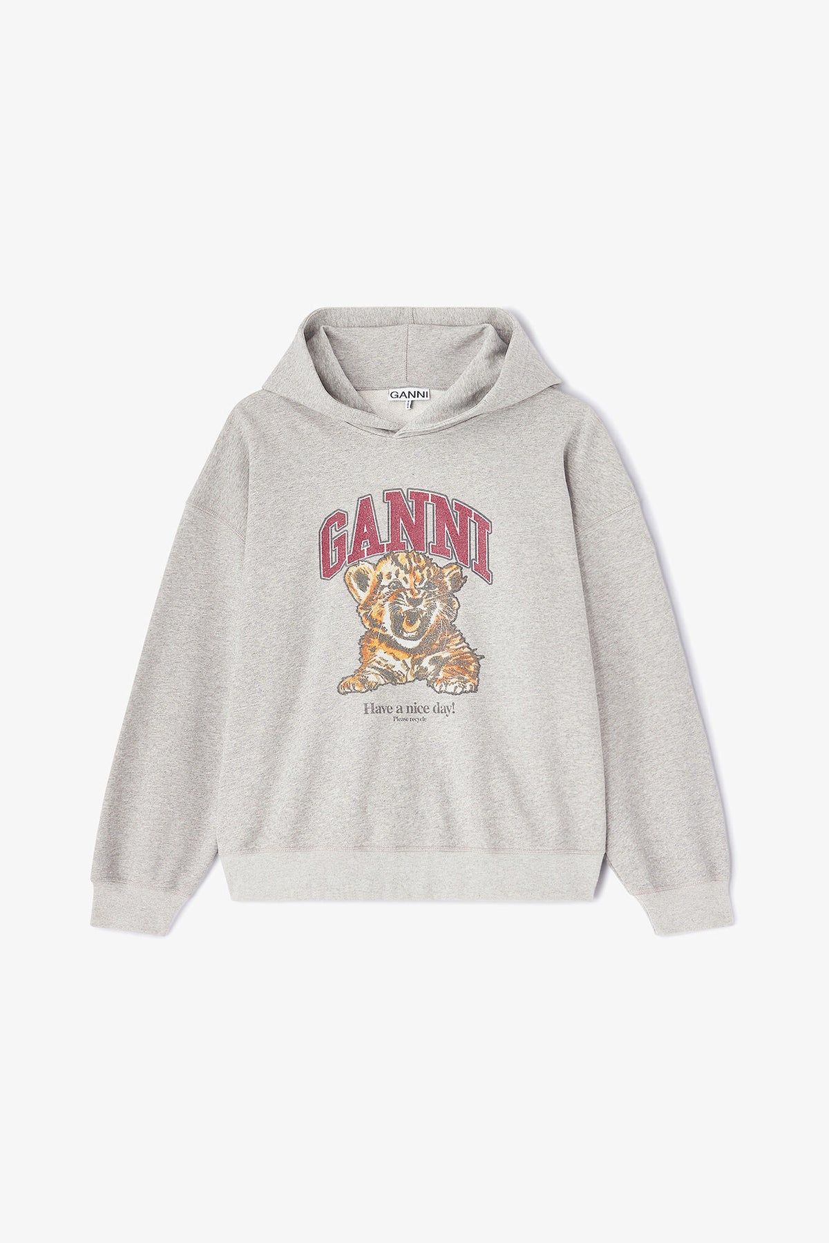 Grey Tiger Hoodie - GANNI