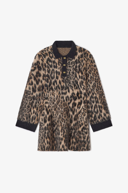 Polo Dress in Leopard - GANNI