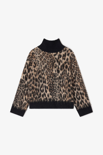 Leopard Open Back Sweater - GANNI