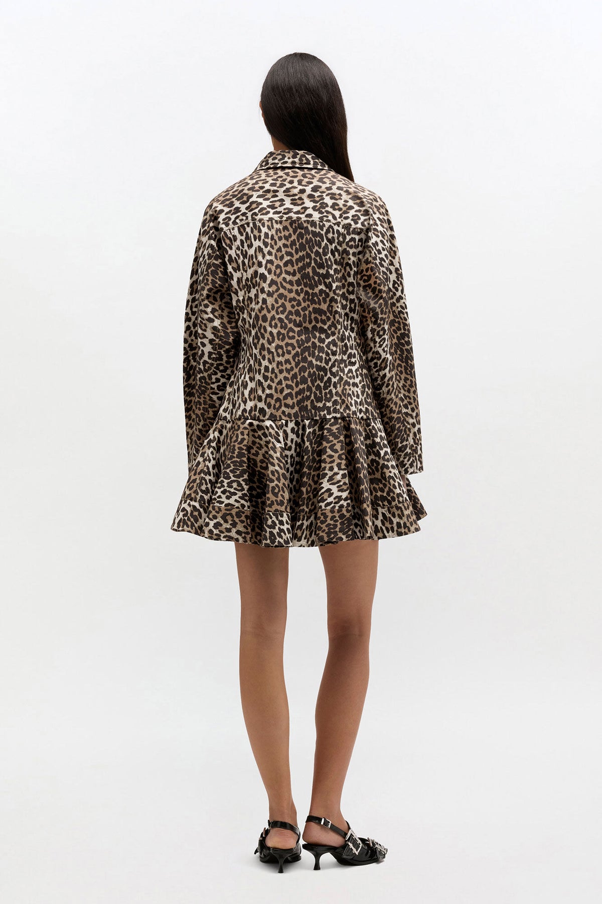 Leopard Shirt Dress - GANNI